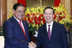 Chủ tịch nước Võ Văn Thưởng tiếp Phó Thủ tướng, Bộ trưởng Bộ Nội vụ Vương quốc Campuchia Samdech Krolahom Sar Kheng