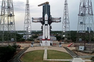 Tàu vũ trụ Chandrayaan-3 tại bệ phóng