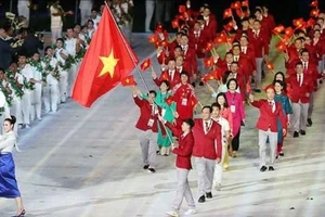 Đoàn thể thao Việt Nam tại Asiad 19. Ảnh: P.MINH