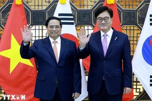 Thủ tướng Chính phủ Phạm Minh Chính hội kiến Chủ tịch Quốc hội Hàn Quốc Woo Won-shik