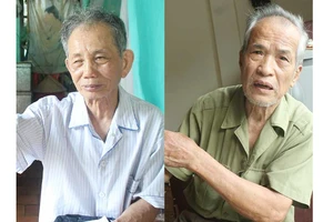 Ông Nguyễn Công Uẩn (trái) và ông Nguyễn Tiến Lãng. Ảnh: PLO