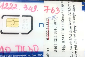 Số điện thoại xác nhận mà Lê Văn Trọng yêu cầu người làm thẻ ATM ghi vào đơn xin mở thẻ