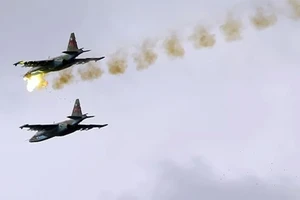 Không quân Nga không kích chống IS tại Syria. Ảnh: Sputnik