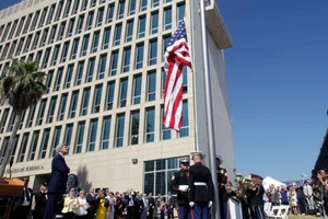 Đại sứ quán Mỹ ở Havana, Cuba, mở cửa hoạt động lại từ ngày 14-8-2015 (Nguồn: AP)