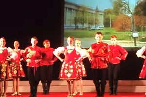 Đoàn múa dân gian Nga biểu diễn tại Festival Huế 2018