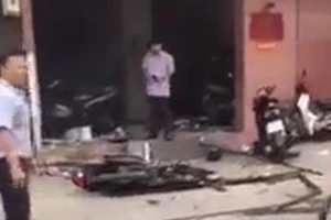 Điều tra vụ nổ trước trụ sở Công an phường 12 (quận Tân Bình)