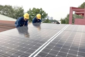 Tổng công ty Điện lực TPHCM sẽ hỗ trợ người dân nếu muốn lắp tấm pin năng lượng mặt trời. Ảnh: THANH HẢI