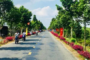 Đường nông thôn mới về trung tâm huyện Châu Thành A