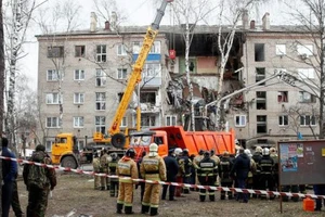 Nổ khí gas tại chung cư ở Nga