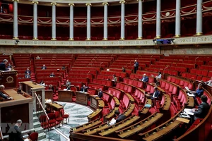 Toàn cảnh phiên họp Quốc hội Pháp tại Paris ngày 21-3-2020. Ảnh: AFP/TTXVN