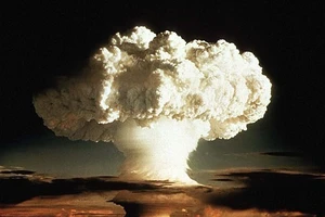 Một vụ nổ bom hạt nhân. Ảnh minh họa: Reuters