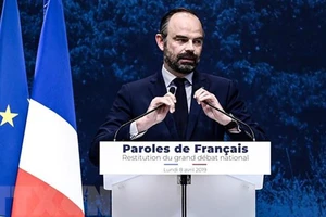 Ông Edouard Philippe phát biểu tại một sự kiện ở Paris, Pháp. Ảnh: TTXVN