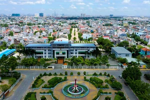 TP Thuận An có tốc độ phát triển kinh tế vượt bậc và tốc độ đô thị hóa nhanh Ảnh: báo Bình Dương