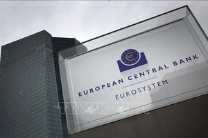 Trụ sở Ngân hàng Trung ương châu Âu (ECB) tại Frankfurt am Main, miền tây nước Đức. Ảnh: TTXVN