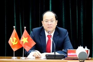 Phó Bí thư Thành ủy TPHCM Nguyễn Hồ Hải dự hội nghị. Ảnh: MINH HIỆP