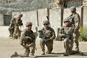 Chỉ vài ngày nữa quân đội Mỹ sẽ hoàn tất việc rút gần 9.000 quân khỏi Afghanistan. Ảnh: TTXVN