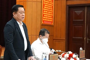 Đồng chí Nguyễn Trọng Nghĩa phát biểu tại buổi làm việc. Ảnh: VGP