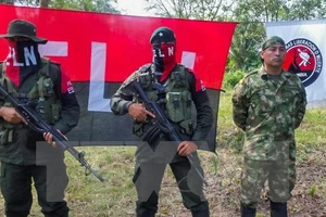 Thành viên nhóm Quân đội Giải phóng quốc gia ở Colombia. Ảnh: TTXVN