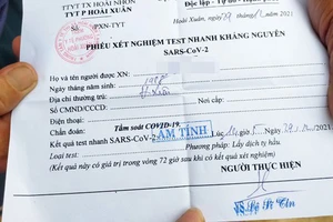 Thị xã Hoài Nhơn, Bình Định: Nhiều học sinh phải trả phí test Covid-19 trước khi tiêm vaccine