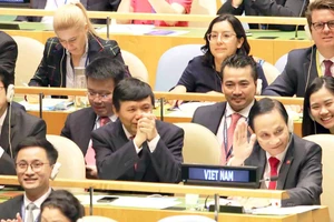 Việt Nam được bầu làm Ủy viên không thường trực Hội đồng bảo an Liên hiệp quốc nhiệm kỳ 2020-2021. Ảnh: TTXVN