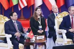 Thủ tướng Phạm Minh Chính dự Đối thoại toàn cầu ASEAN lần thứ 2. Ảnh: TTXVN