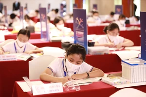 Các thí sinh tham dự Cuộc thi Sơ đồ tư duy - Vietnam Mindmap Championship 2022