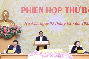 Thủ tướng Phạm Minh Chính chủ trì phiên họp. Ảnh: VGP