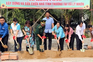 Khởi công xây dựng và sửa chữa nhà tình thương tại xã Lý Nhơn (Cần Giờ, TPHCM)