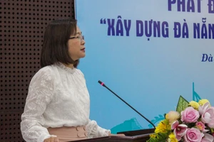 Phó Giám đốc Sở Thông tin và Truyền thông TP Đà Nẵng Nguyễn Thu Phương phát biểu tại họp báo