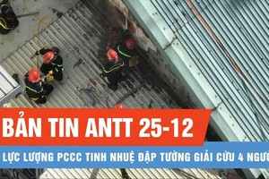 Bản tin ANTT 25-12: Lực lượng PCCC đặc biệt tinh nhuệ đập tường giải cứu 4 người