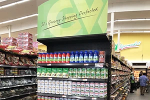 Sản phẩm sữa đặc của Vinamilk đang được bán trong các siêu thị tại Mỹ