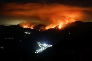Cháy rừng trên núi Sierra Bermeja, thuộc tỉnh Malaga, Andalusia, Tây Ban Nha. Ảnh: REUTERS