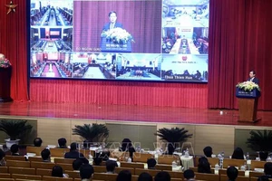Bộ trưởng Bộ Ngoại giao Bùi Thanh Sơn phát biểu chỉ đạo hội nghị. Ảnh: TTXVN
