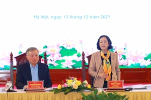 Trưởng Ban Tổ chức Trung ương Trương Thị Mai phát biểu chỉ đạo