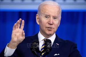 Tổng thống Mỹ Joe Biden phát biểu tại Culpeper, Virginia, Mỹ, ngày 10-2-2022. Ảnh: TTXVN