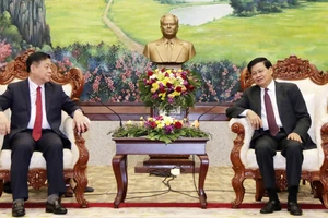 Lãnh đạo Đảng, Nhà nước Lào tiếp đoàn đại biểu cấp cao Ban Tuyên giáo Trung ương Đảng 