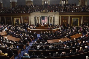 Toàn cảnh một phiên họp Quốc hội Mỹ ở Washington DC. Ảnh: AFP/TTXVN