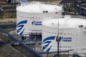Nhà máy xử lý khí đốt của Tập đoàn Gazprom, Nga ở Khanty-Mansiysk. Ảnh: ITAR-TASS/TTXVN