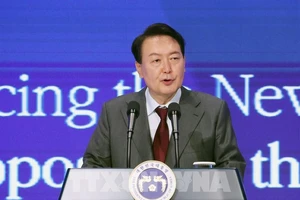 Tổng thống Hàn Quốc Yoon Suk-yeol. Ảnh: Yonhap/TTXVN
