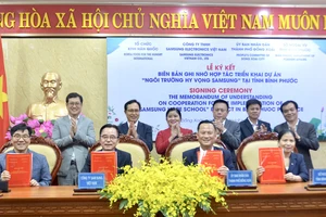 Ngôi trường Hy vọng Samsung đến tỉnh Bình Phước 