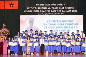 44 học sinh đoạt giải thưởng Lê Quý Đôn quận 10 lần thứ 36