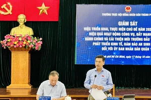 Phó Chủ tịch HĐND TPHCM Nguyễn Văn Dũng phát biểu tại buổi giám sát. Ảnh: CHÍ THẠCH 