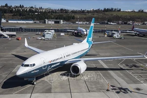 Máy bay Boeing 737 MAX 7 tại nhà máy ở Seattle, Washington, Mỹ, ngày 16-3-2018. Ảnh: AFP/ TTXVN