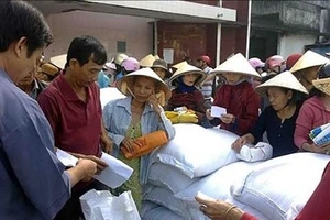 Chính phủ tiếp tục xuất cấp hơn 7.000 tấn gạo cho 9 địa phương