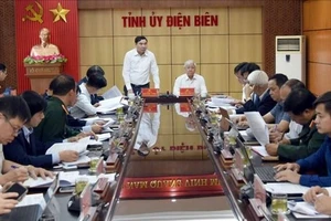 Chủ tịch Ủy ban Trung ương MTTQ Việt Nam Đỗ Văn Chiến đã làm việc với Ban Thường vụ Tỉnh ủy Điện Biên