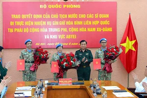 Việt Nam cử thêm 3 sĩ quan tham gia lực lượng GGHB của Liên hợp quốc