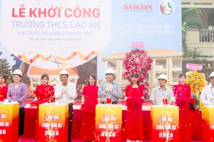 Xây phòng học mới tại Trường THCS Lạc An (huyện Bắc Tân Uyên, tỉnh Bình Dương): Khích lệ học sinh vươn lên