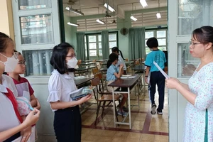 Trường THCS-THPT Trần Đại Nghĩa khảo sát vào lớp 6 vào ngày 4-7
