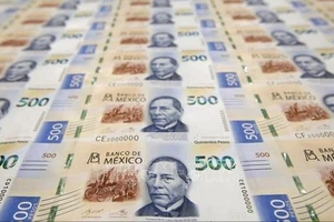 Đồng 500 peso của Mexico. Ảnh: AFP/TTXVN