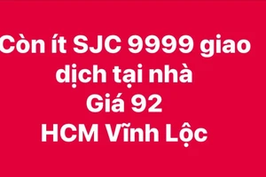 Giá vàng SJC 89 triệu đồng/lượng nhưng trên các hội nhóm rao bán 92 triệu đồng/lượng